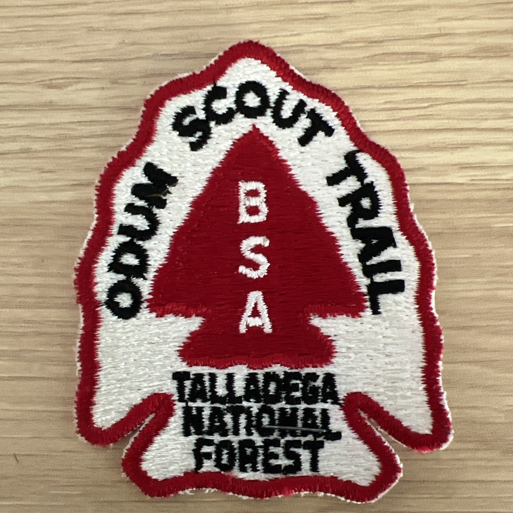Vintage ODUM SCOUT TRAIL BSA TALLADEGA NATIONAL FOREST Boy Scouts Patch 1970s